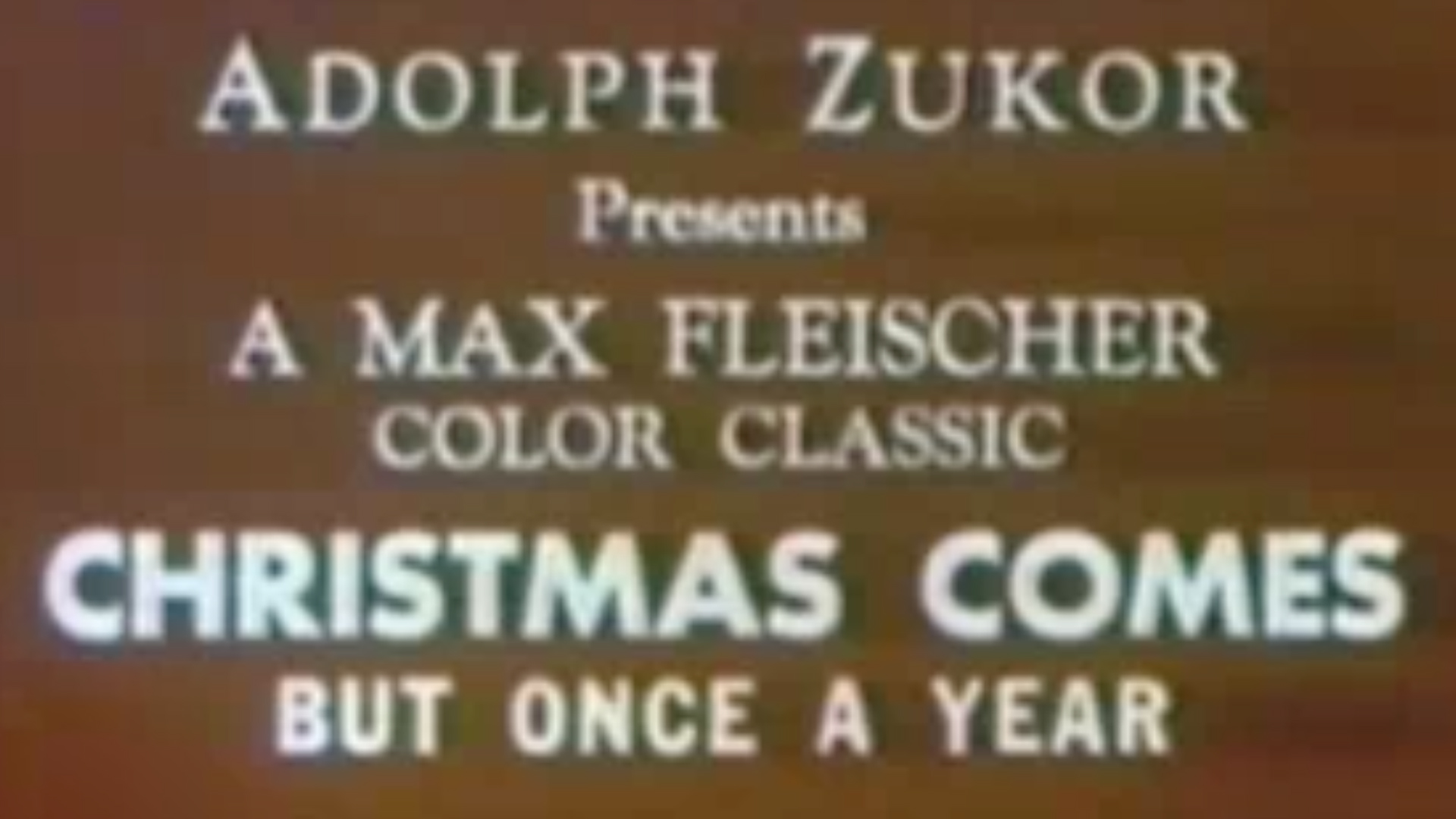 Thumbnail image for Classic Holiday Movies - Christmas Comes But Once A Year - 1936